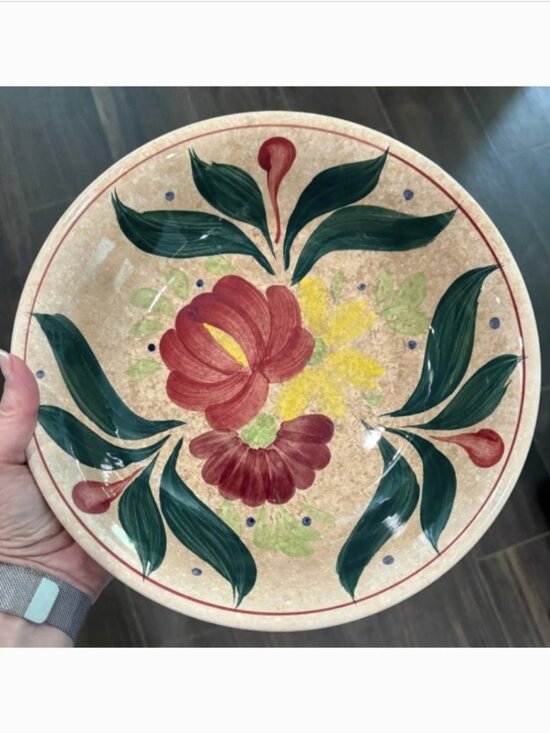 S.S. Crown Other - MCM Ironstone Ware Vintage S.S. Crown Japan Ovenproof Ceramic Bowl Floral '60s